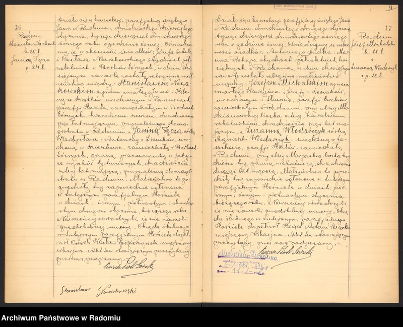 Obraz 11 z jednostki "[Duplikat akt zaślubionych parafii św. Jana w Radomiu za 1928 r.]"