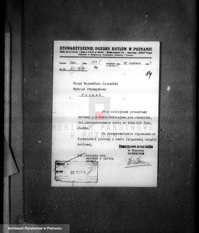 Obraz 18 z jednostki "Majętność Gościejewo pow. obornicki własność R. Risto nr woj. kotła 5995"