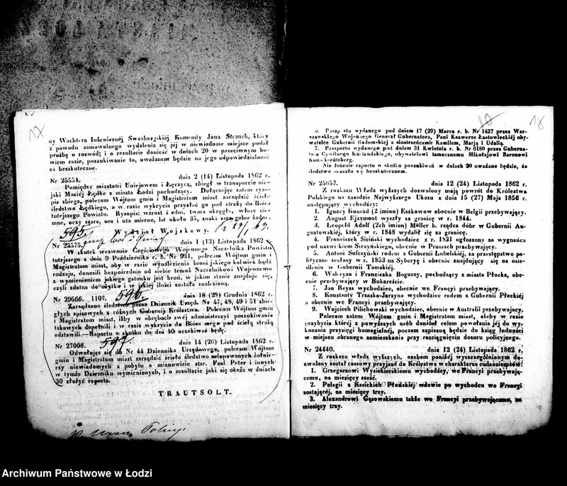 Obraz 14 z jednostki "Akta w przedmiocie urządzeń policyjnych i korespondencji w wypadkach krajowych"