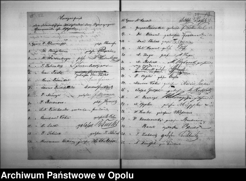 Obraz 19 z jednostki "Acta des Magistrats zu Oppeln betreffend die Ergänzungs-Wahl des Repräsentanten Collegii der Synagogen-Gemeinde Oppeln und des Vorstandes"