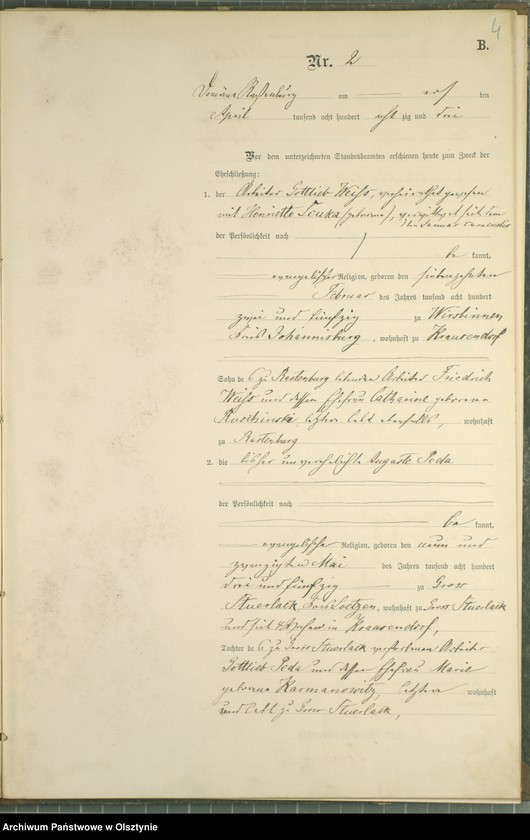 image.from.unit.number "Heiraths-Neben-Register Nr 1 - 9"