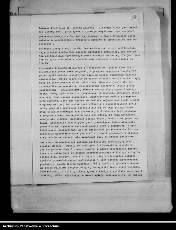 Obraz 8 z jednostki "Protokół posiedzenia Prezydium Wojewódzkiej Rady Narodowej nr 15, miesiąc kwiecień"