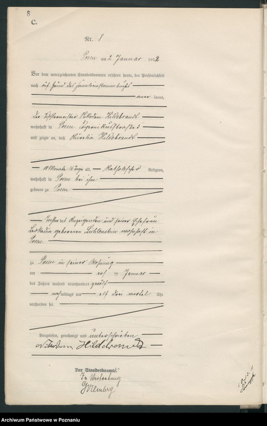 Obraz 10 z jednostki "Księga miejscowa zgonów tom I [Rejestr główny zgonów]"