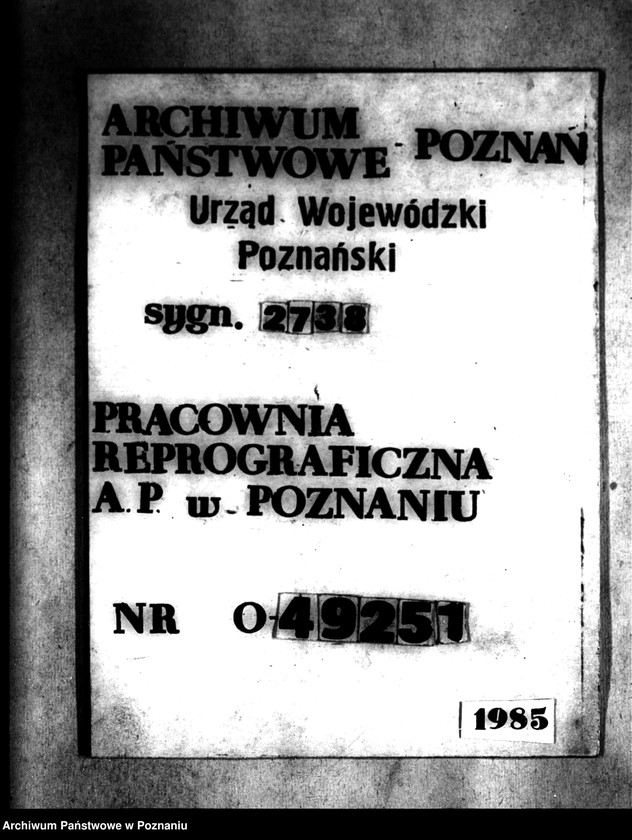 Obraz 1 z jednostki "Księga kontroli prac parcelacji prywatnej powiatu rawickiego"