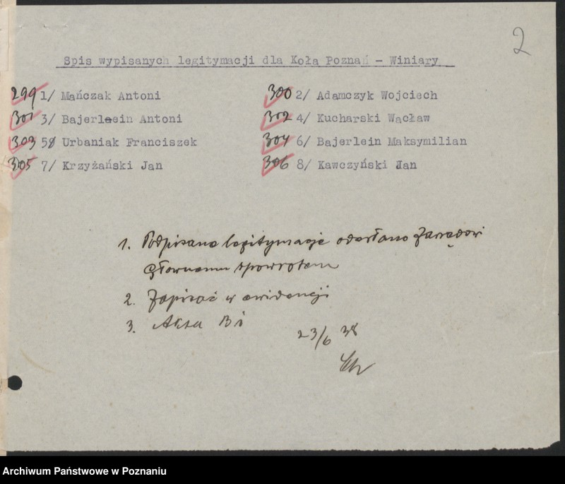 Obraz 6 z jednostki "Poznań - Winiary akta koła."