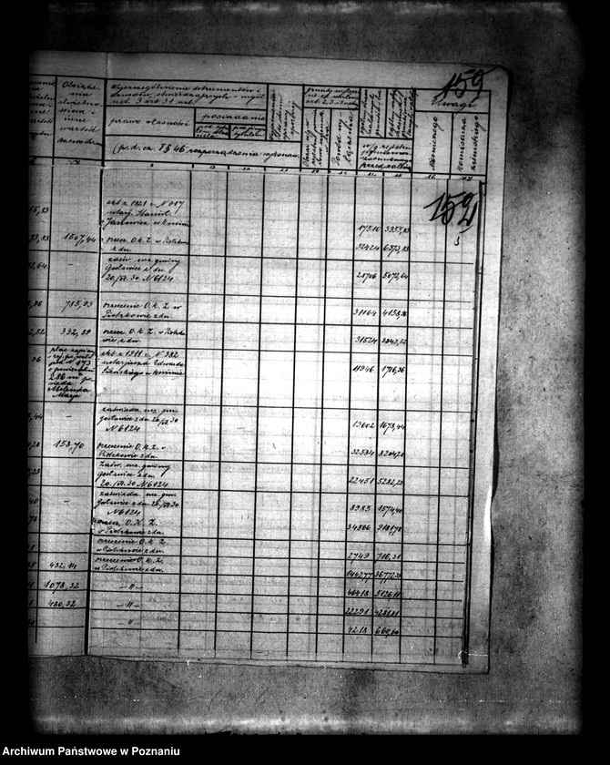 Obraz 9 z jednostki "/Wykaz stanu posiadania uczestników scalania wsi Morzysław powiatu konińskiego i rejestr pomiarowy"