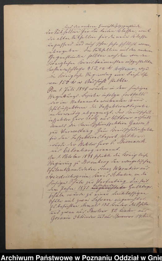 Obraz 13 z jednostki "Chronik der katholischen Schule zu Pawlowo Kreis Witkowo, angelegt 1899"