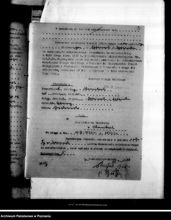 Obraz 6 z jednostki "Szkoła Powszechna- Sędzin, powiat Szamotuły"