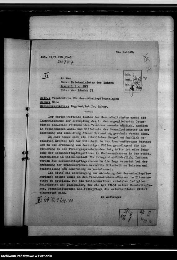 Obraz 11 z jednostki "Schulung des Personals der Gesundheitsämter"