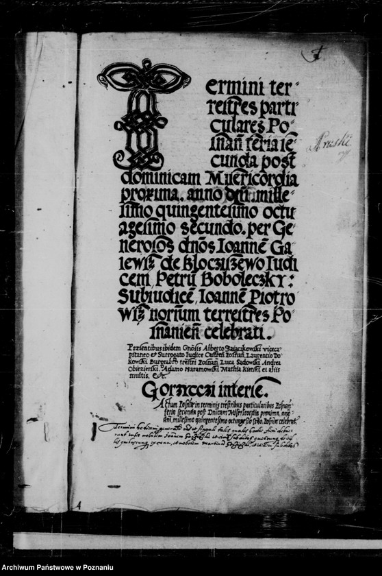 Obraz 4 z jednostki "Inscriptiones, relationes, decreta [inducta]"