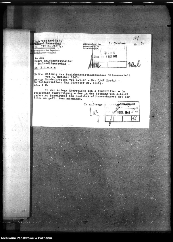 Obraz 15 z jednostki "Sitzungen des Bezirkskreditausschusses - Litzmannstadt (Łódź)"