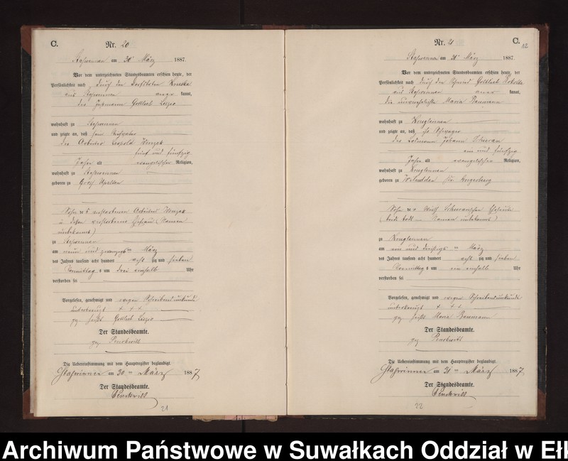 image.from.unit.number "Sterbe-Neben-Register des Preussischen Standes-Amtes Stasswinnen Kreis Loetzen"