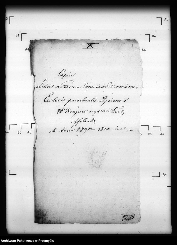 image.from.unit.number "[Kopie ksiąg metrykalnych parafii Lipsko z filiami Krupiec, Narol, Bełżec, Chyże, Kadłubiska, Podleśna, Wola Wielka, Andrzejówka, Łukawica, Chlewiska, Powalce, Dębiny, Biniaszówka (dekanat Cieszanów)]"