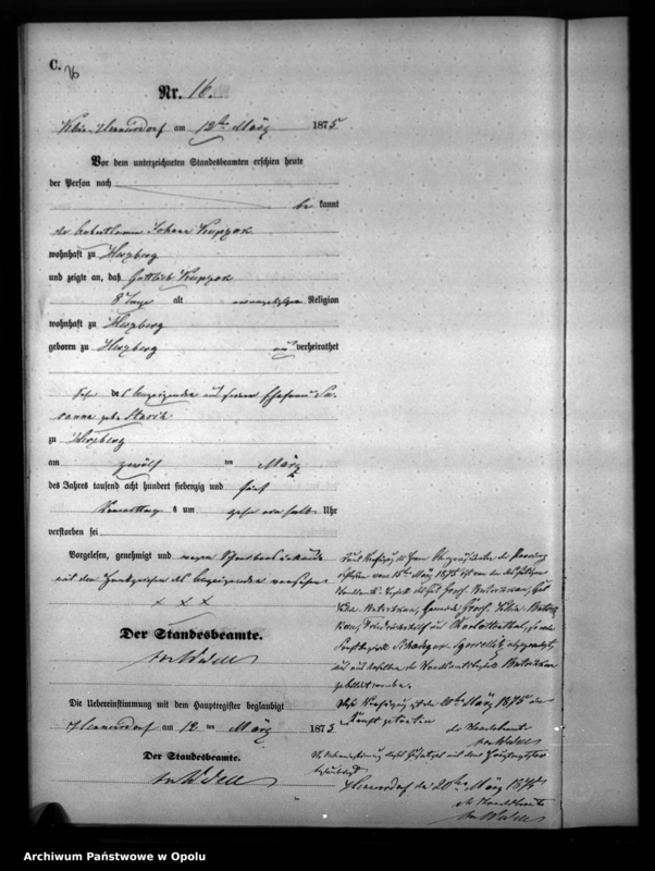 image.from.unit.number "Sterbe-Neben-Register des Standesamtsbezirks Hennersdorf [1875]"