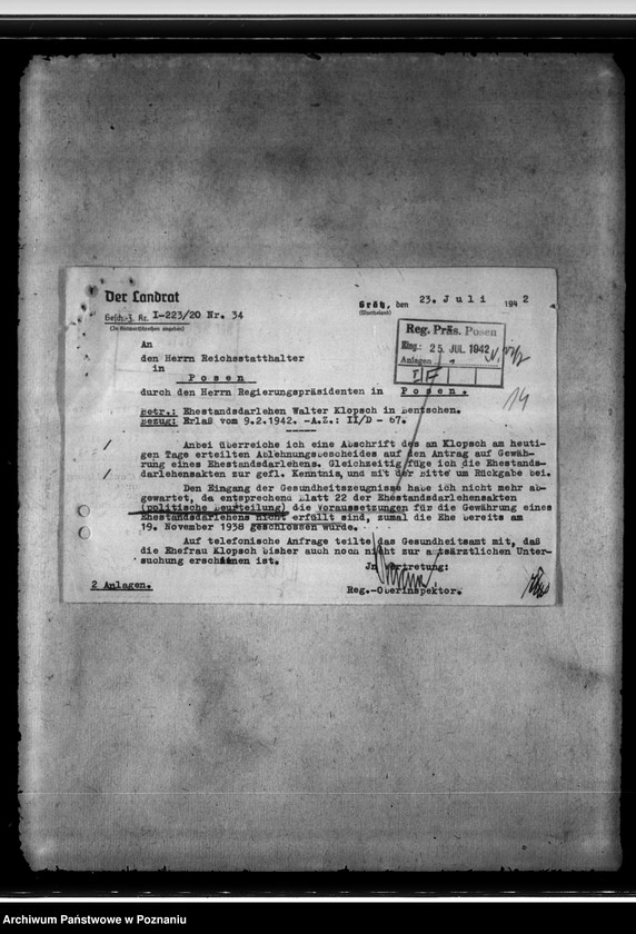 Obraz 18 z jednostki "Ehestandsdarlehen"