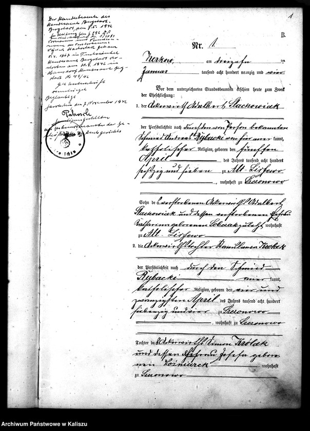 Obraz 4 z jednostki "[Księga małżeństw]"