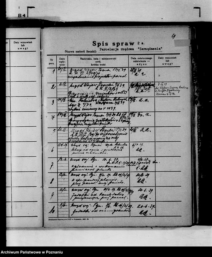 Obraz 8 z jednostki "Spis spraw znak,,R