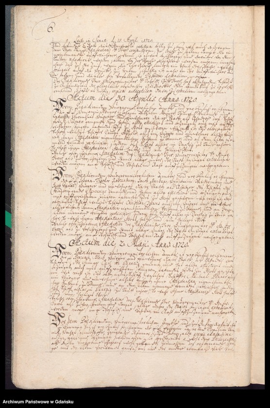 image.from.unit.number "Actum coram officio […] Gabrielis a Boemeln Praeconsulis ac Praesidis [27.III.1720-14.III.1721] Gabrielis a Boemeln ac Fisci Administratoris [18.III.1720-10.III.1721] /indeks/"