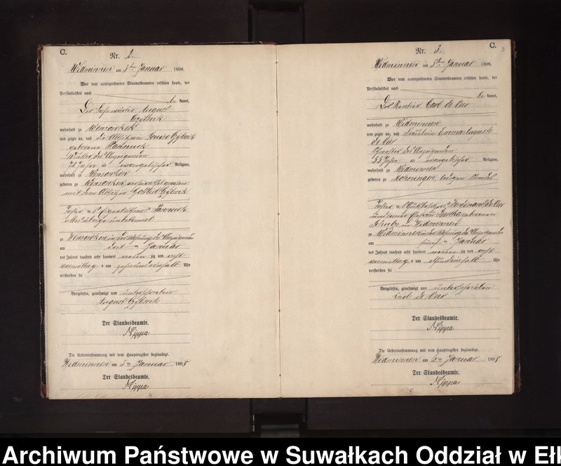 image.from.unit.number "Sterbe-Neben-Register des Preussischen Standes-Amtes Widminnen Kreis Loetzen"