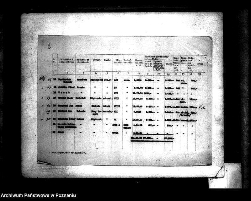 Obraz 7 z jednostki "Majątek Rozbitek powiatu międzychodzkiego zatwierdzenie projektu parcelacyjnego"