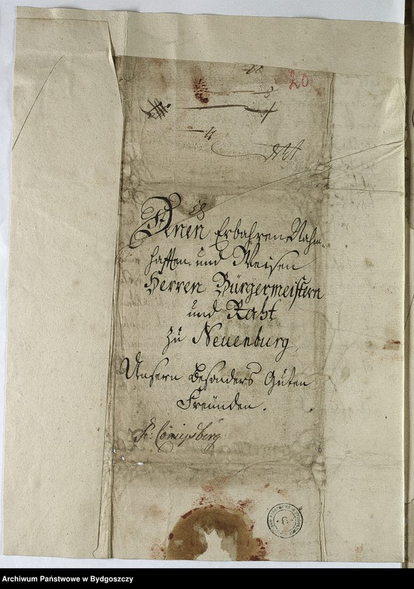 image.from.unit.number "Schriftwechsel der Stadt Neuenburg mit Danzig"