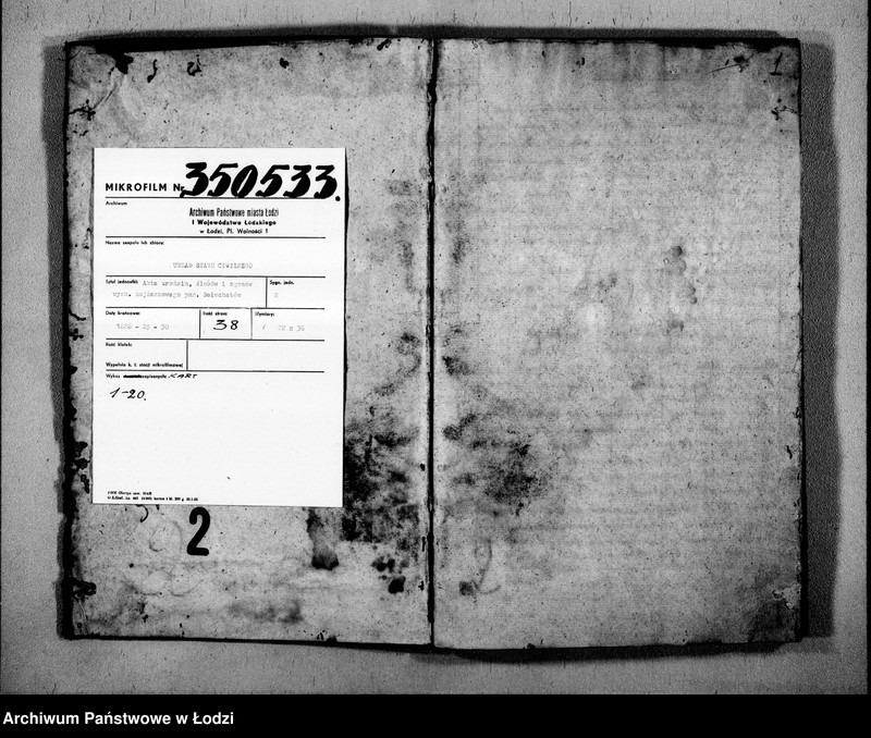 image.from.unit.number "Księga Akt Stanu Cywilnego Wyznania Mojżeszowego Urodzonych w Parafii Bełchatow Obwodzie Piotrko[wskim] Wojew[ództwie] Kali[skim] od roku 1828, [18]29, [18]30"