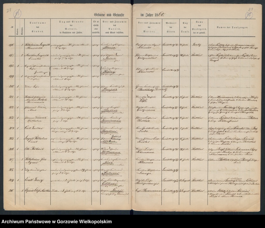 image.from.unit.number "Duplikate der Hauptkirche zu Landsberg an der Warthe (zawiera też księgę zgonów Konkordien Kirche z 1860 r.)"