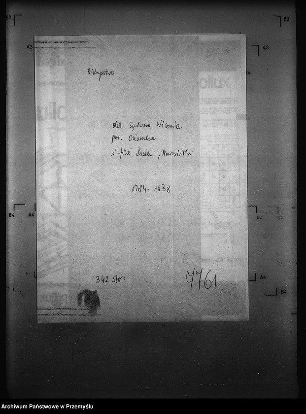 Obraz 4 z jednostki "[Kopie ksiąg metrykalnych parafii Ożomla z filiami Laszki, Nowosiółki (dekanat Sądowa Wisznia)]"