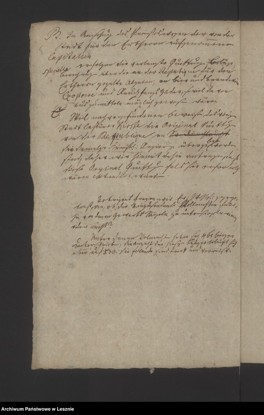 image.from.unit.number "[Akta in Sachen der Stadt und Kommunität contra das fürstliche Dominium wegen derer vorgeschossenen Kapitalien]"