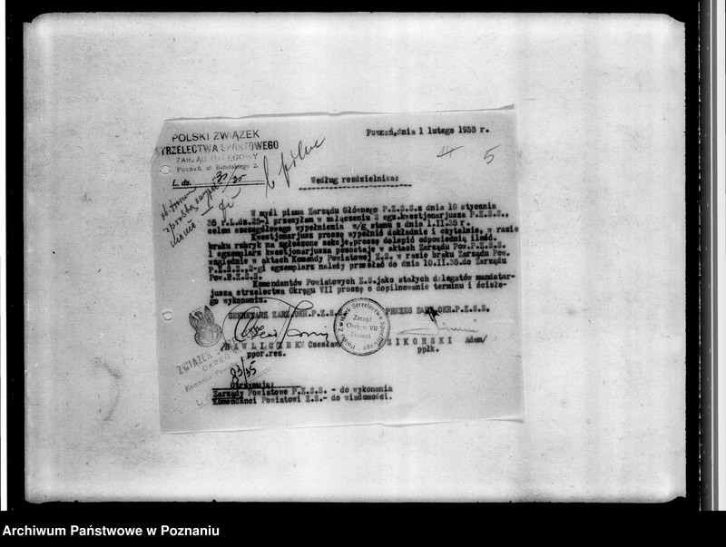 Obraz 9 z jednostki "Sprawy organizacyjne i personalne, korespondencja - ogłoszenia, listy członków, kwestionariusze"