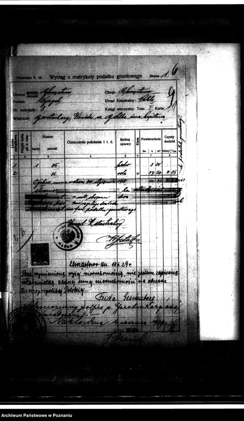 Obraz 5 z jednostki "Szacunek przymusowo wykupionej części majątku Chrząstowo powiatu wyrzyskiego"