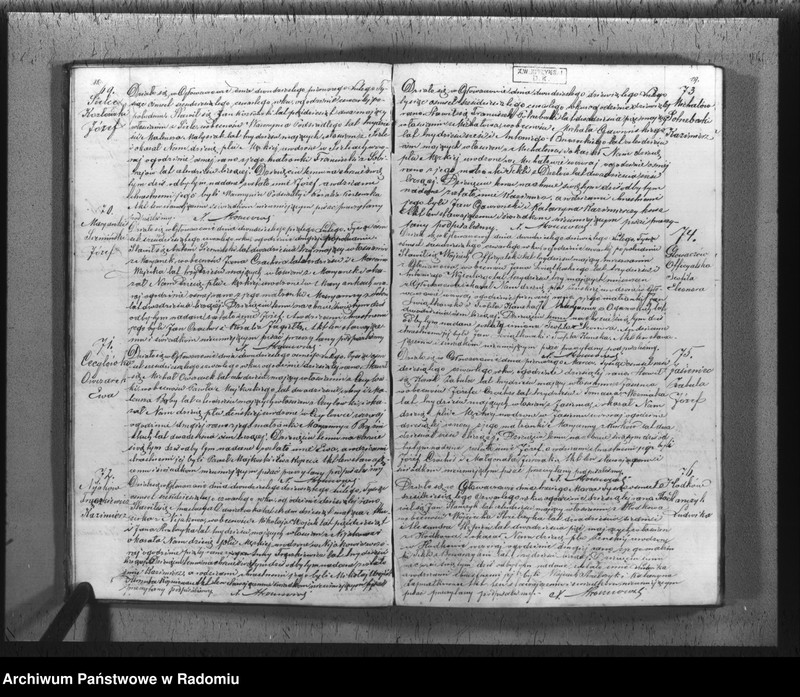 image.from.unit.number "[Duplikat akt urodzeń, małżeństw i zgonów parafii rzym.-kat. Głowaczów 1864 r.]"