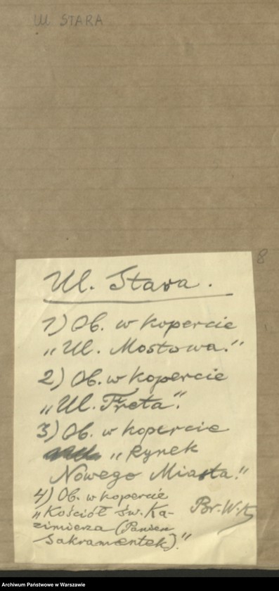 image.from.unit.number "Ulice: Srebrna, Stara, Stara Dominikańska"