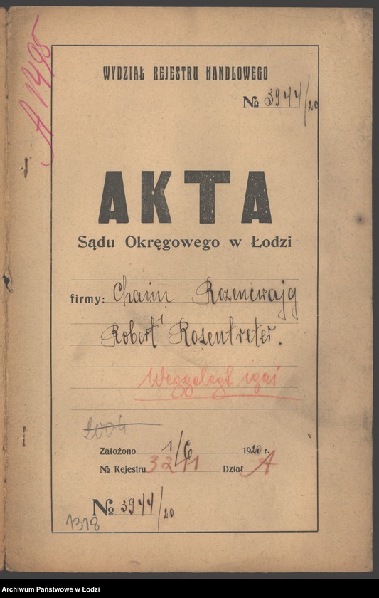 Obraz 2 z jednostki "Chaim Rozencwajg i Robert Rosentreter- blicharnia"