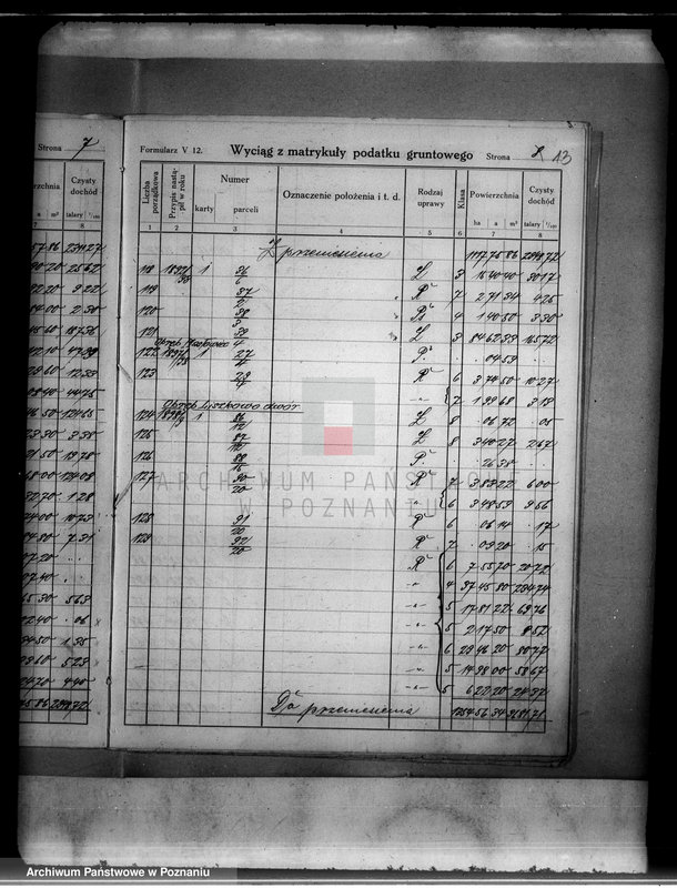 Obraz 17 z jednostki "Wyciąg z matrykuły podatku gruntowego gromady Liszkowo"