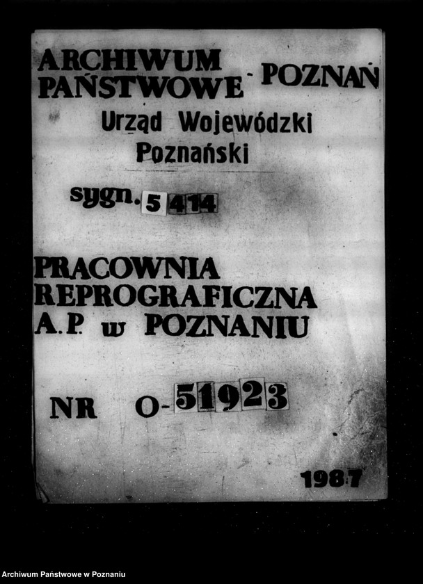 Obraz 1 z jednostki "Zatwierdzenie zakładu przemysłowego /wapniarni/ Zarząd Majętności Szlachcin powiat średzki"