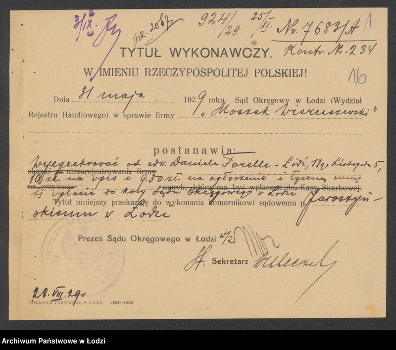 Obraz 18 z jednostki "Moszek Wieruszewski- sprzedaż manufaktury"