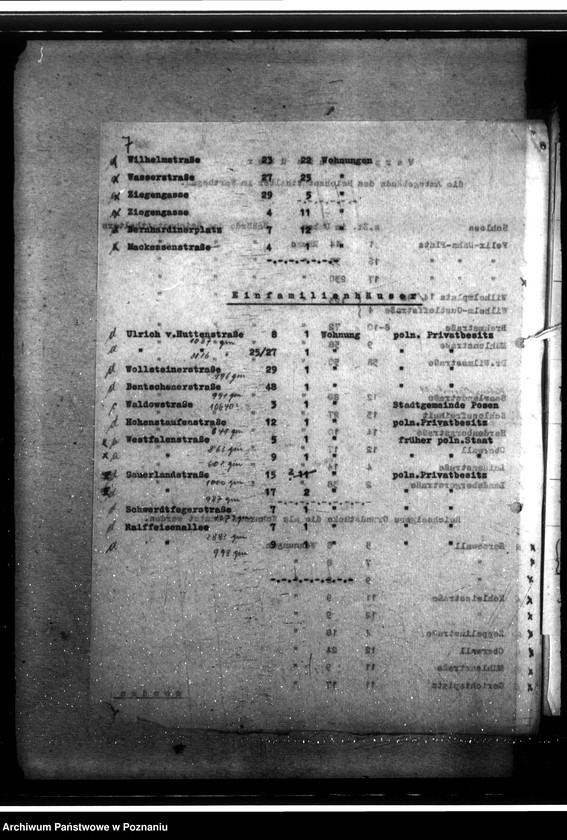 Obraz 11 z jednostki "Dienst- und Wohnraumzuteilung für die Behörden und Beamten"