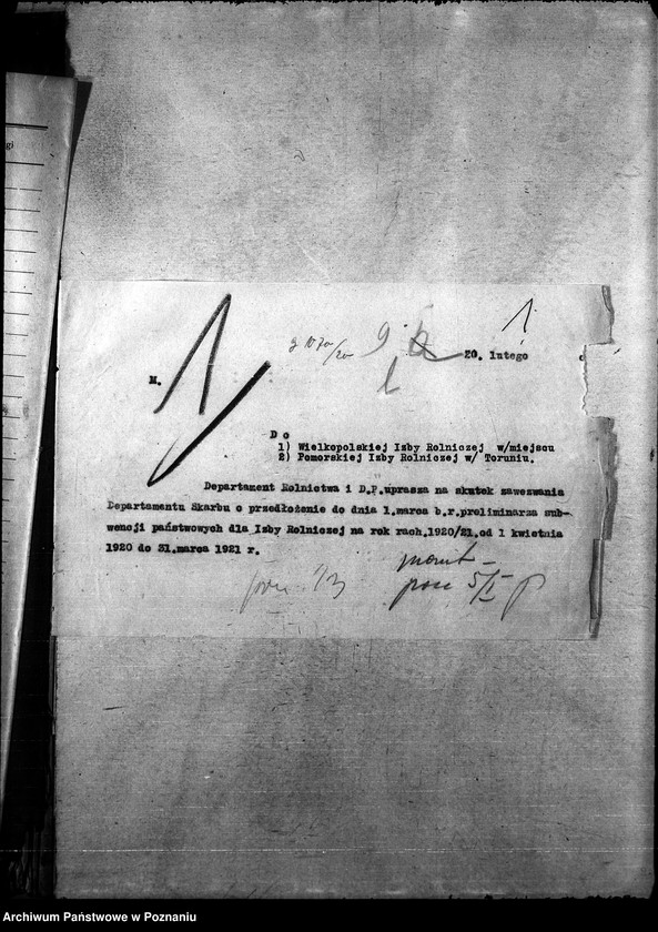 Obraz 5 z jednostki "Budżet - korespondencje"