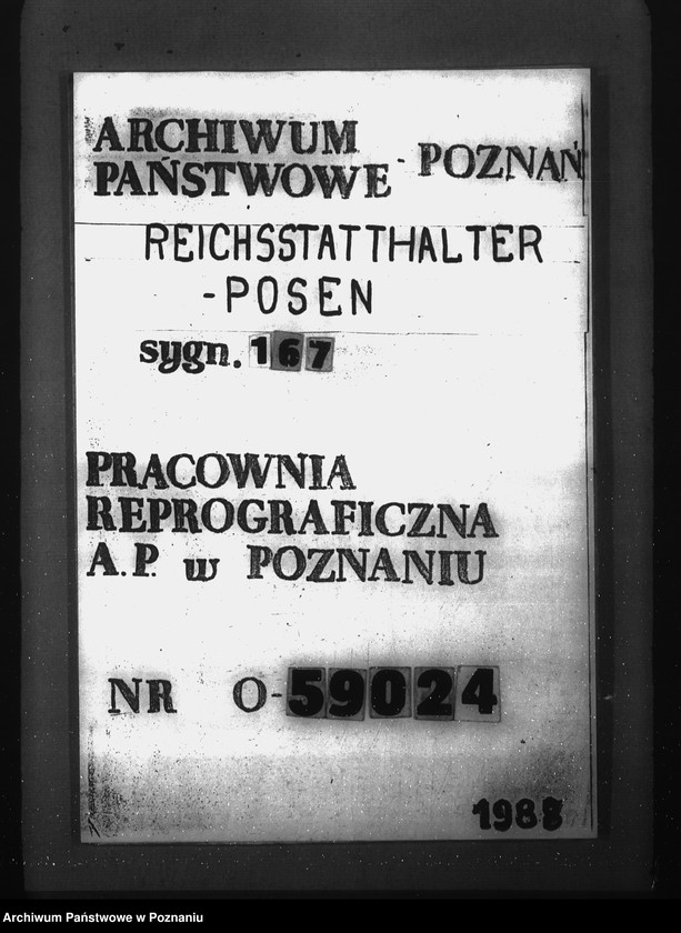 Obraz 1 z jednostki "Wykaz dla urzędu Wohnungs- und Sied- lungsamt"