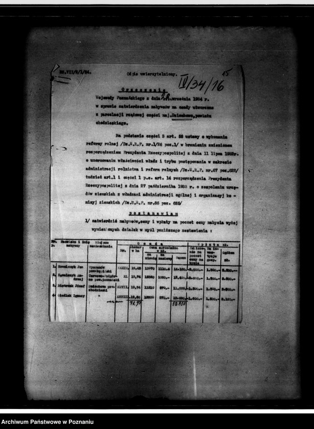 Obraz 19 z jednostki "Parcelacja rządowa z przymusowego wykupu majątku Dziembowo powiatu chodzieskiego"