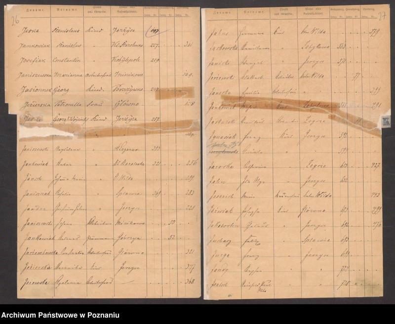 Obraz 19 z jednostki "Rejestr urodzeń, małżeństw, zgonów"