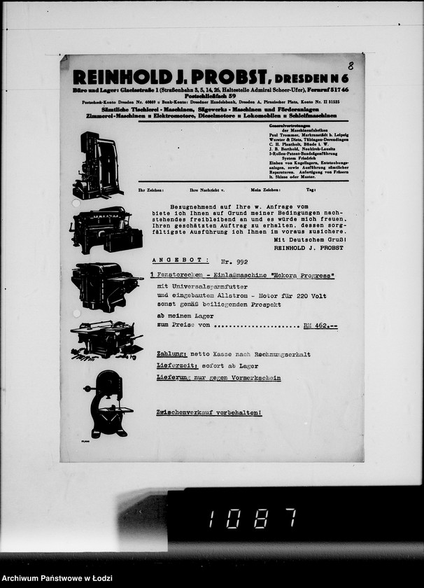 Obraz 12 z jednostki "Aufträge 15101-15108 und Rechnungen Firma R.Greulich Breslau.Chemische Produkte"