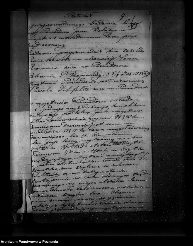 Obraz 13 z jednostki "Majętność leśna Powodowo powiat wolsztyński"