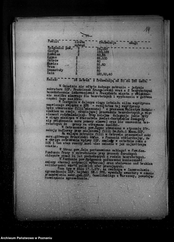 Obraz 19 z jednostki "Sprawozdania okresowe ze stanu bezpieczeństwa za miesiące styczeń, luty, marzec 1937 r. /nr 1-3/"