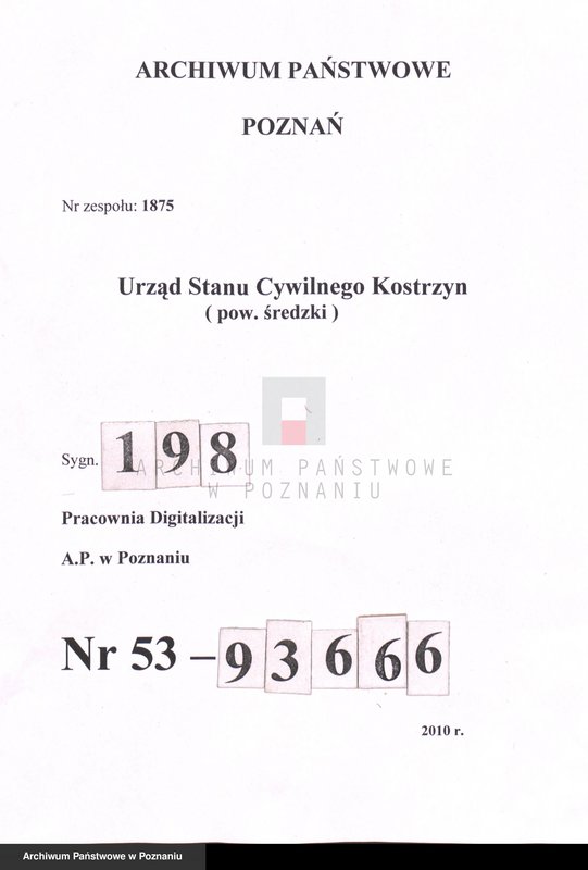 Obraz 1 z jednostki "Geburts-Haupt-Register"