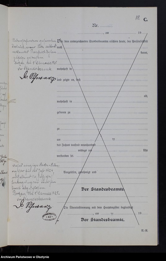 image.from.unit.number "Sterbe-Neben-Register Nr 1 - 16 [ Księga zgonów - wtóropis ]"