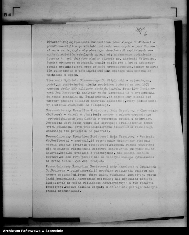 image.from.unit.number "Protokół posiedzenia Prezydium Wojewódzkiej Rady Narodowej  nr 111, miesiąc listopad"