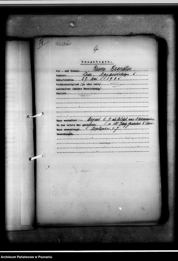 Obraz 8 z jednostki "Zweigstelle Litzmannstadt (Łódż) Vermissten - Listen. Soldaten 1- 81"