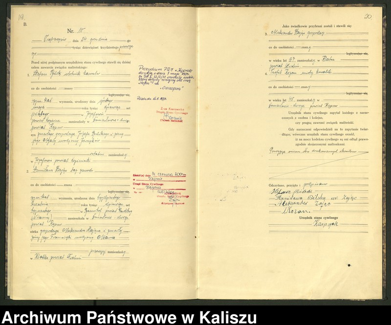 Obraz 12 z jednostki "[Księga małżeństw]"